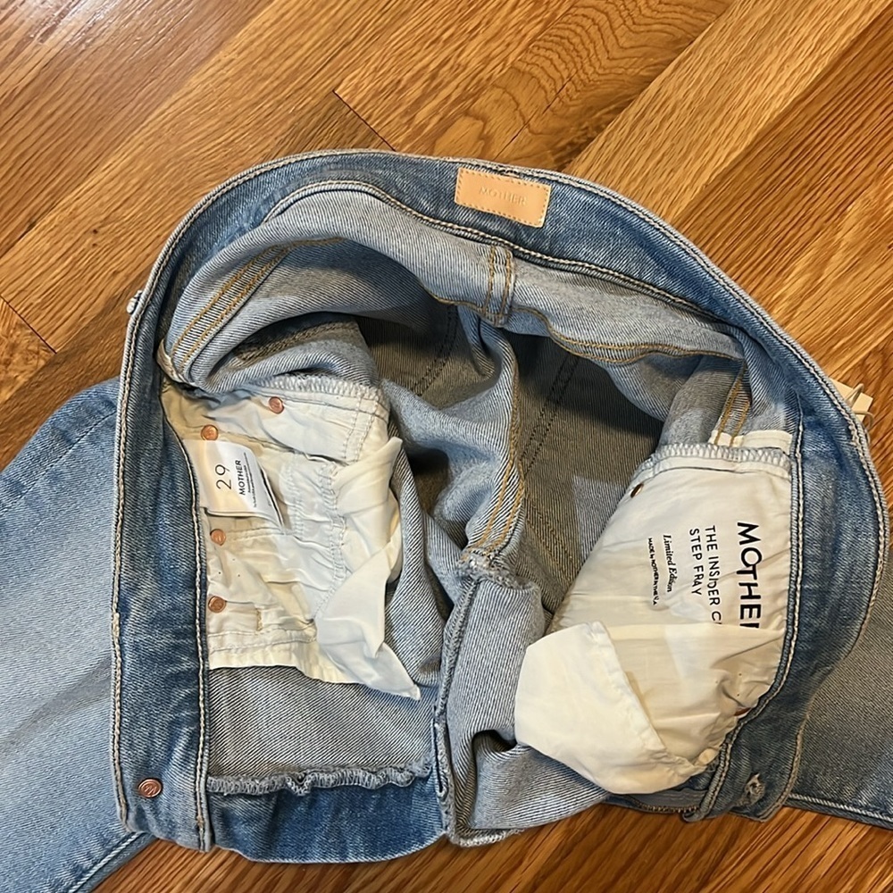 MOTHER The Insider Crop Step Fray Size 29 NWT - Picture 11 of 15